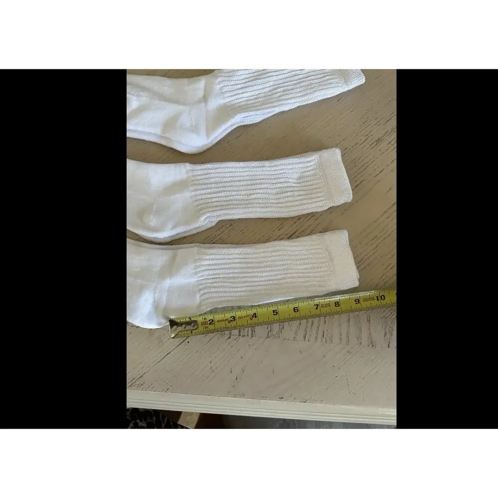 3 Pairs Men's Quarter Socks White See Images For Size